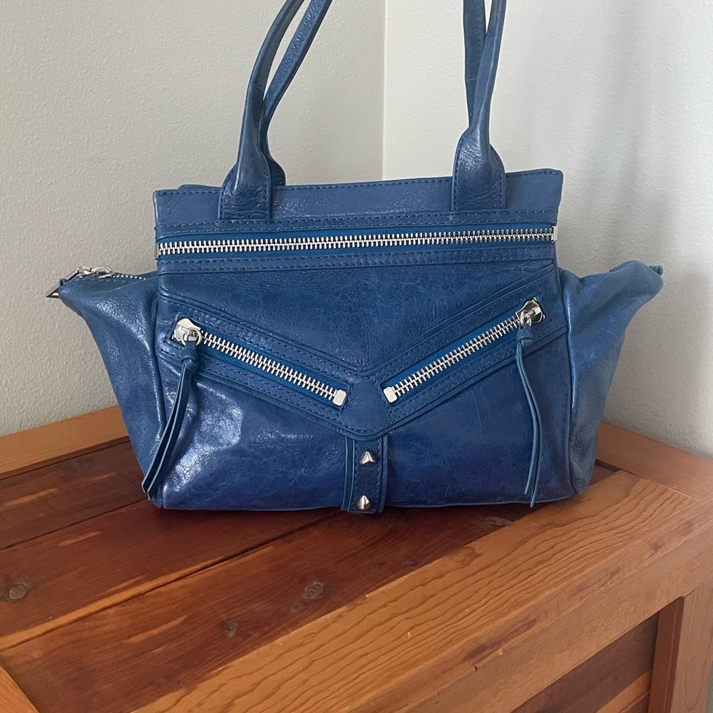 Botkier Blue Leather Shoulder Bag